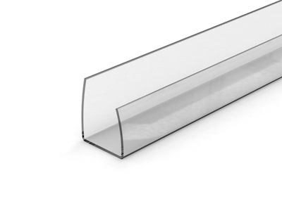 Poly End Cap 10mm Clear 3.0m