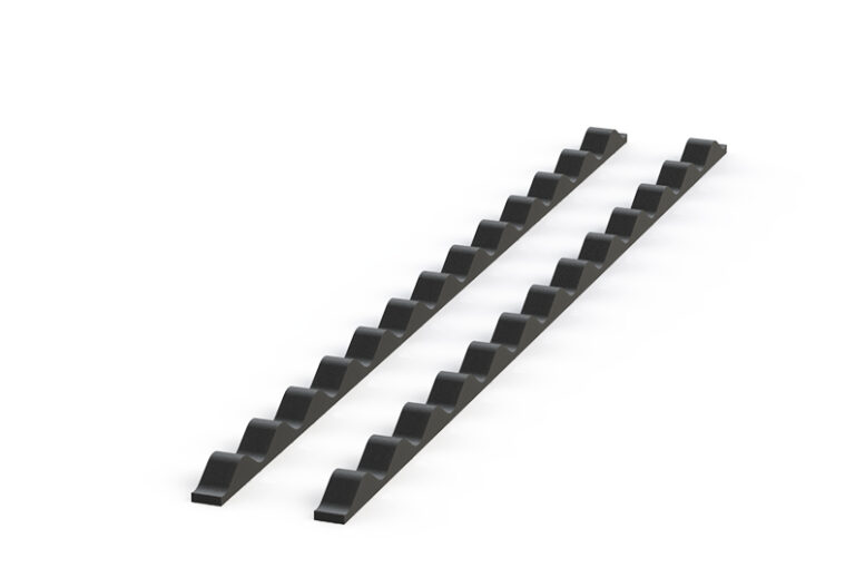 Corrugated profiled infill (905mm) Black - Pack of 4