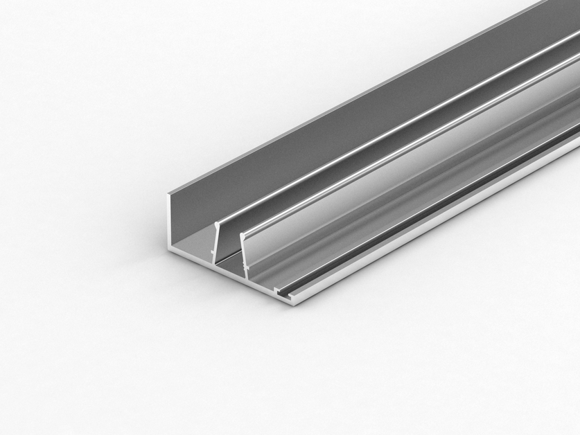 Aluminium 2 Part Joiner 50mm Return Cap 6.5m