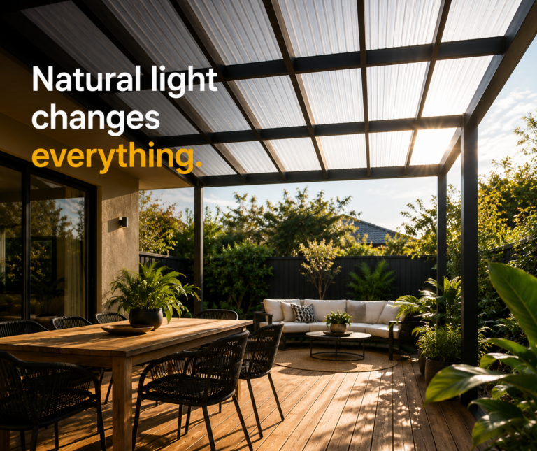 How natural light changes an outdoor space