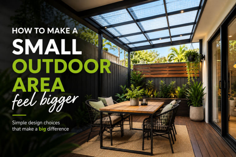 How to make a small outdoor area feel bigger
